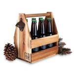 Beer Carrier Supplier - Farmhouse Home Decor Wood Beer 6 Pack Carrier Caddy Holder