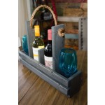 Wine Bottle Holder Manufacturer - JUNJI Wooden Wine Bottle Holder Tote Wedding Gift Crate