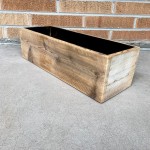 Wood Planter Boxes Supplier - JUNJI Set of 3 Handmade Powder Coated for Succulent Cactus