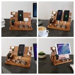 Phone Stand Factory - JUNJI Customized Wooden Phone Stand Docking Station Business Gift