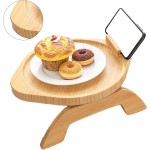 竹桌厂家-现代抛光竹臂夹桌单层矩形