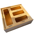 Bamboo Bag Organizer Supplier - JUNJI Ziplock Bag Storage Organizer for Kitchen Drawer