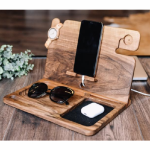 Phone Docking Station Manufacturer - Wood Phone Holder Docking Station for Mobile Phones