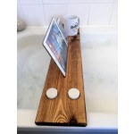 Wooden Bath Caddy Factory - JUNJI Reclaimed Solid Wood Bath Shelf Wine Tablet Holder
