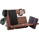 Phone Docking Station Supplier - Business Mens Gift Desk Mobile Phone Holder Wireless Charge