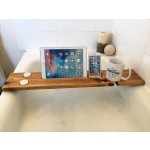 Wooden Bath Caddy Factory - JUNJI Reclaimed Solid Wood Bath Shelf Wine Tablet Holder
