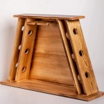 Countertop Wine Rack Supplier - Personalized Wooden Wine Rack Stemware Holder Wall Mounted