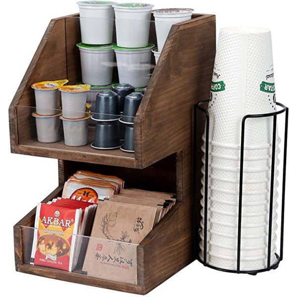 咖啡整理器厂家-JUNJI咖啡调味品整理器茶袋架胶囊架