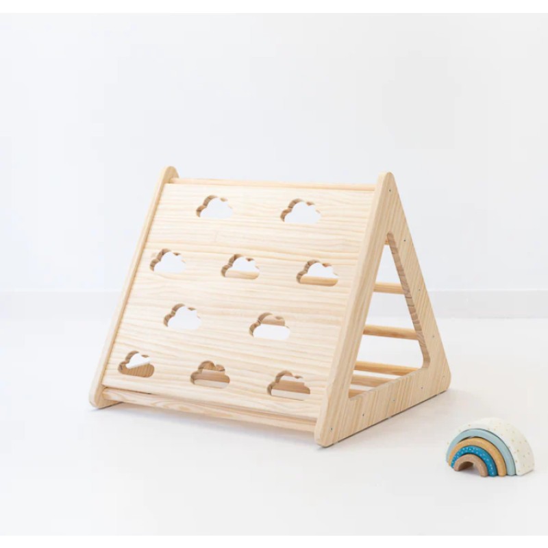 婴儿攀爬架厂家-JUNJI可折叠三角婴儿攀爬架木婴儿健身架圣诞礼品