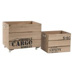 LP Record Crate Supplier - JUNJI Handmade Rustic LP Storage Crate on Wheels with Handles