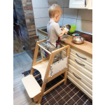 多功能阶梯凳厂家-JUNJI 3合1学习工具黑板可调塔