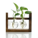 水培架厂家-JUNJI木制水培植物架家居花园装饰
