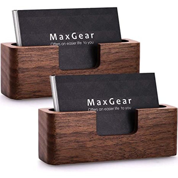 名片架厂家-JUNJI抛光松木桌面名片架手工展示