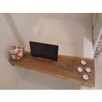 Bathtub Caddy Manufacturer - JUNJI Wood Bathtub Tray with Book Holder for Tub Bathroom