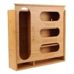 Bamboo Bag Organizer Supplier - JUNJI Ziplock Bag Storage Organizer for Kitchen Drawer