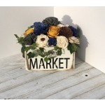 复古种植箱厂家-JUNJI手工农舍风格木花存储草药