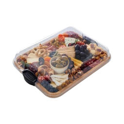 竹砧板厂家-JUNJI 11x14英寸竹板透明锁盖厨房