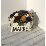 复古种植箱厂家-JUNJI手工农舍风格木花存储草药