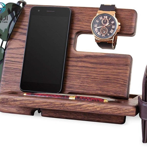 Phone Docking Station Supplier - Business Mens Gift Desk Mobile Phone Holder Wireless Charge