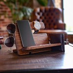 Phone Docking Station Supplier - Business Mens Gift Desk Mobile Phone Holder Wireless Charge