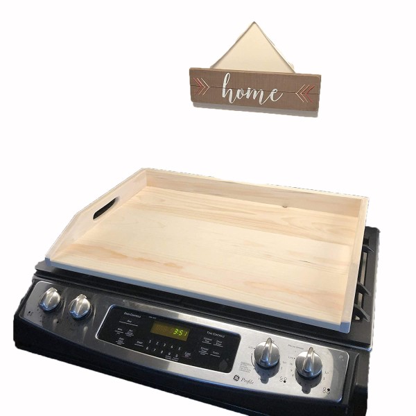 Stove Top Cover Manufacturer - Wooden Tray with Handles Kitchen Noodle Puzzle Board
