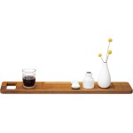 Bath Caddy Shelf Supplier - JUNJI Rustic Board Shelf Tray Wine Glass Holder with Handle