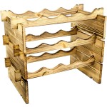 Wine Bottle Holder Factory - JUNJI Rustic Wooden Wine Bottle Decanter Holder Home Decor