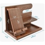 Nightstand Organizer Supplier - JUNJI with Headphone Stand Smart Watch Charging Slot