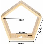 Music Box Shelf Supplier - Pentagon Shelf for Children Magnetic Storage Toniebox Stand