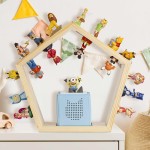 Music Box Shelf Supplier - Pentagon Shelf for Children Magnetic Storage Toniebox Stand