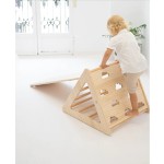 婴儿攀爬架厂家-JUNJI可折叠三角婴儿攀爬架木婴儿健身架圣诞礼品
