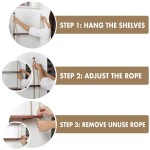 Hanging Planter Shelf Supplier - Floating Swing Storage Shelves Jute Rope Organizer Rack