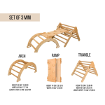 Climbing Triangle Factory - JUNJI Wooden Indoor Kids Climbing Triangle Toddler Frame