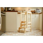 可调阶梯凳厂家-儿童厨房木助手凳幼儿学习塔