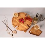 野餐桌厂家-JUNJI便携折叠户外桌带支架木架