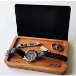 平板支架托盘厂家-个性化平板支架父亲节礼品实心托盘