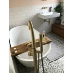 Bathtub Caddy Manufacturer - JUNJI Wood Bathtub Tray with Dowels Soap Holder Phone Stand