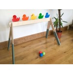 鸭子游戏厂家-嘉年华风格 knock-em-down鸭子游戏木工艺生日