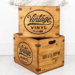 Wooden Record Crates Supplier - JUNJI Vintage-style 7 Inch Single 45 Vinyl Box
