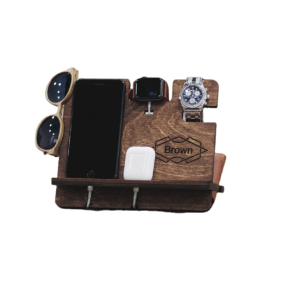 Phone Holder Factory - Wood Organize Phone Holder Smartphones Watch Holder Docking Station