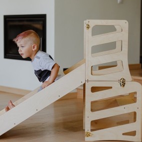 蒙特梭利家具厂家-厨房助手可折叠儿童塔3合1学习凳