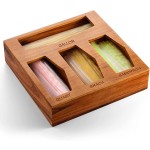 Ziplock Bag Organizer Manufacturer - JUNJI Wood Food Storage Bag Holder for Kitchen Drawer