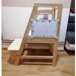 多功能阶梯凳厂家-JUNJI 3合1学习工具黑板可调塔