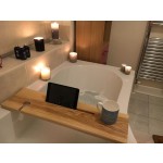 Luxury Bath Caddy Supplier - JUNJI Bespoke Solid American Ash Wood Tablet Holder Classic