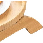 竹桌厂家-现代抛光竹臂夹桌单层矩形