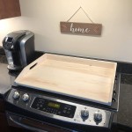 Stove Top Cover Manufacturer - Wooden Tray with Handles Kitchen Noodle Puzzle Board