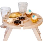 木酒架厂家-JUNJI户外酒桌架便携瓶食架