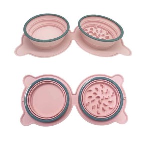 宠物旅行碗生产商-可伸缩硅胶折叠
