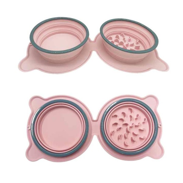 宠物旅行碗生产商-可伸缩硅胶折叠