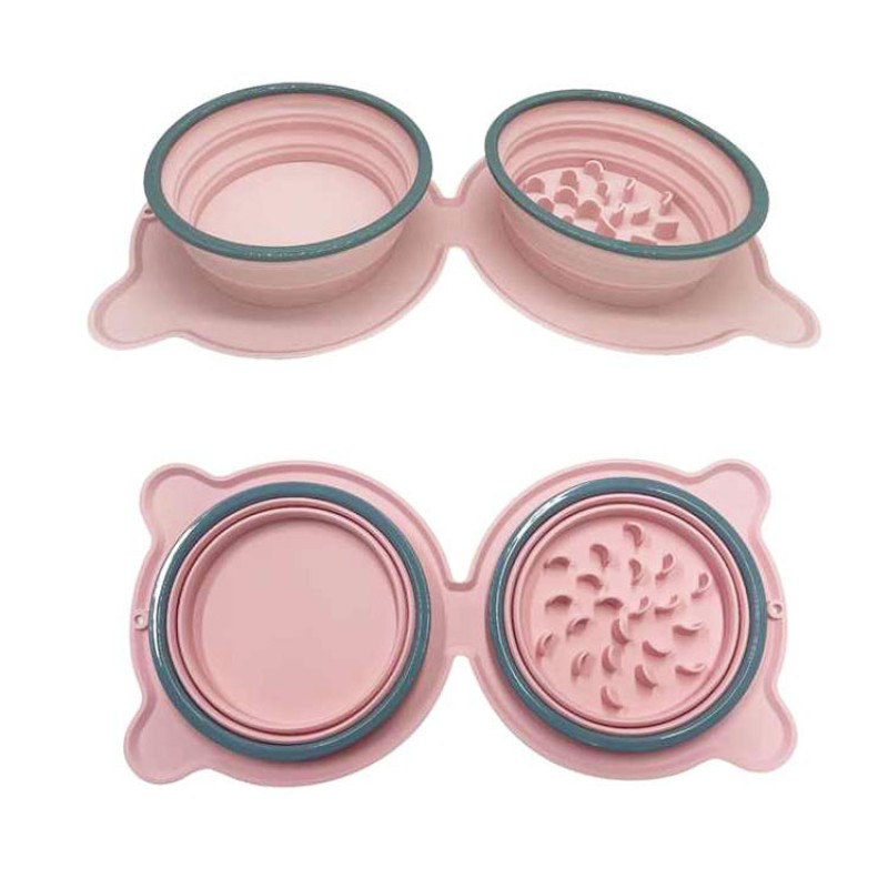 宠物旅行碗生产商-可伸缩硅胶折叠